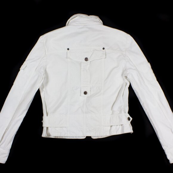 VINTAGE WHITE MULTIPOCKET D&G JACKET WHITE DENIM - Picture 4 of 8